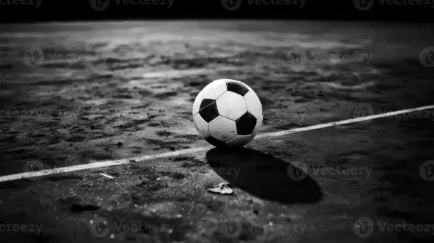 A football and a marble shown together for size comparison